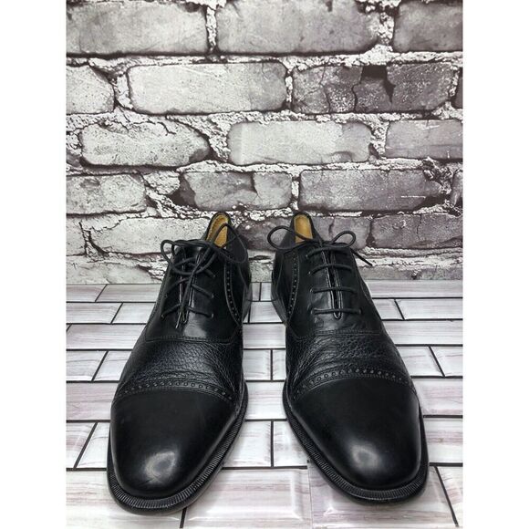 Mezlan Nicola Black Leather Lace Up Cap Toe Oxfords Shoes Men’s Sz 10M US/43EU main image 15